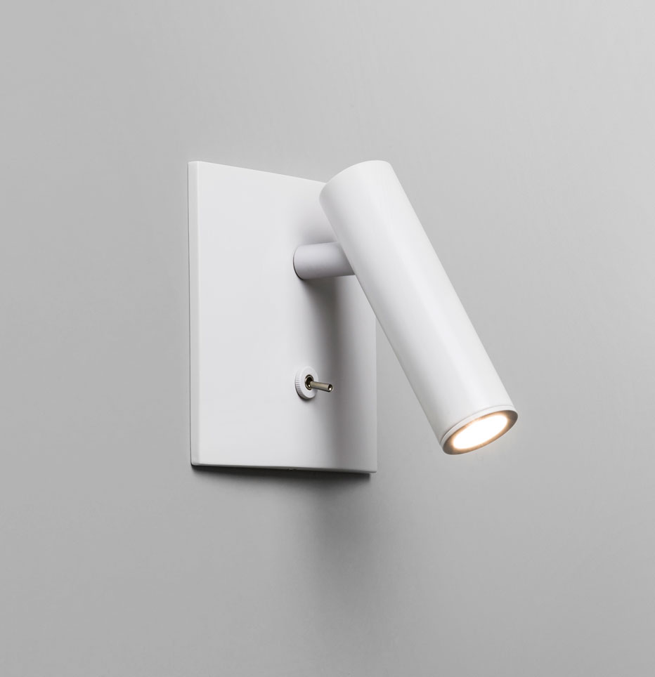 Applique murale led encastrable enna noire avec interrupteur astro ...