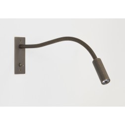 Applique murale tête de lit LED Leo bronze avec interrupteur