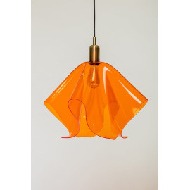 Luminaire Boréal orange transparent