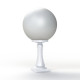 Borne Boule 300 57cm Blanche Roger Pradier