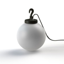 Lampe à poser Grumo boule Gris anthracite