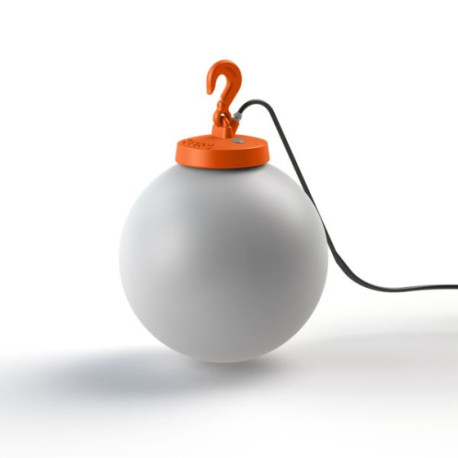 Lampe Grumo boule Orange Roger Pradier