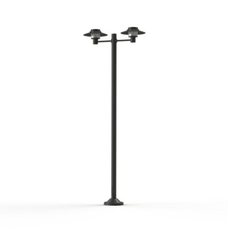 Lampadaire Kerlouan 2 lumières Gris anthracite Roger Pradier