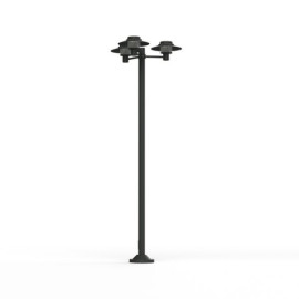 Lampadaire Kerlouan 3 lumières Gris anthracite