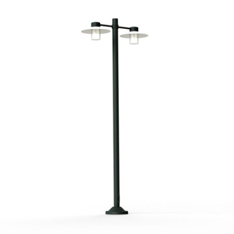 Lampadaire Aubanne 2 lumières Gris anthracite Roger Pradier