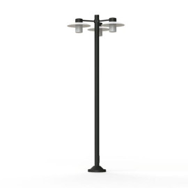 Lampadaire Aubanne 3 lumières Gris anthracite