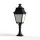 Borne luminaire Avenue 3 88cm Noire Roger Pradier