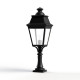 Borne luminaire Avenue 3 88cm Noire Roger Pradier