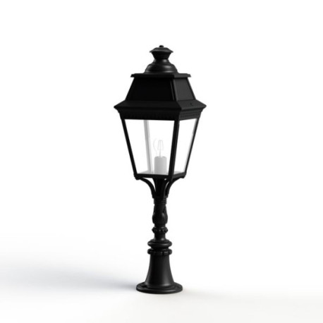 Borne luminaire extérieur Avenue 3 Noire 98cm Roger Pradier