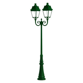 Lampadaire 2 lumières Avenue 3 Vert sapin