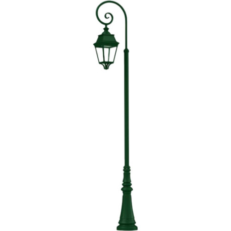 Lampadaire Avenue 3 Vert sapin 3m30 Roger Pradier