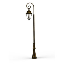 Lampadaire Avenue 3 Patine doré 3m30