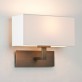 Applique murale Park Lane bronze abat-jour blanc Astro Lighting