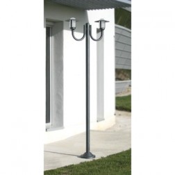 Lampadaire Newpark potence rustique Noir