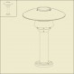 Borne Stratos 45cm Blanche Roger Pradier