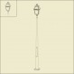 Lampadaire Avenue 3 3m42 Noir Roger Pradier