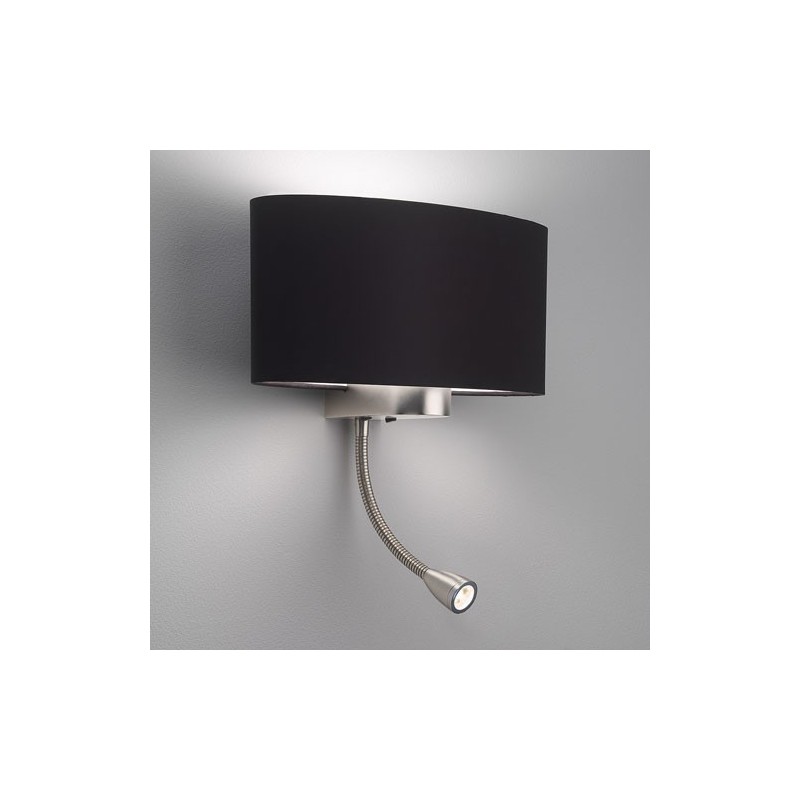 Applique Murale Avec Liseuse Led Applique murale Napoli avec liseuse LED nickel mat Astro Lighting Applique Murale Avec Liseuse Led