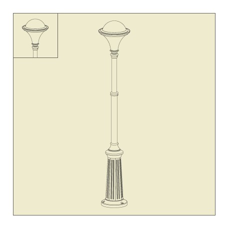 Lampadaire tÃ©lescopique Galaxie Blanc Roger Pradier