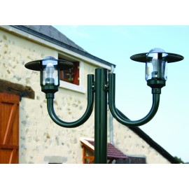 Lampadaire Newpark potence rustique Vert anglais