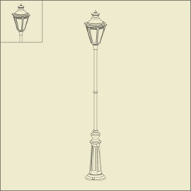 Lampadaire Victoria Blanc