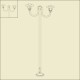 Lampadaire Newpark potence rustique Blanc Roger Pradier