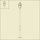 Lampadaire Avenue 3 3m42 Vert anglais Roger Pradier