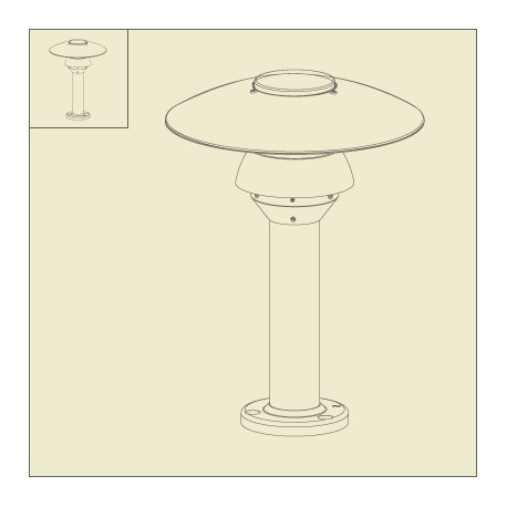 Borne Stratos 45cm Vert anglais Roger Pradier