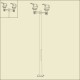 Lampadaire OL 3 310cm Blanc Roger Pradier