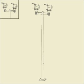 Lampadaire OL 3 310cm Blanc