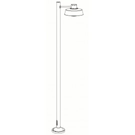 Lampadaire Faktory 2,5m Noir