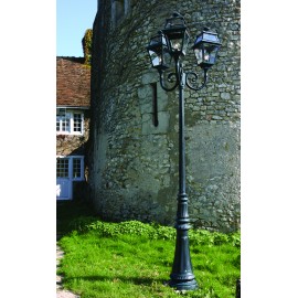 Lampadaire Place des Vosges 2 - 3 lumiÃ¨res Vert de gris