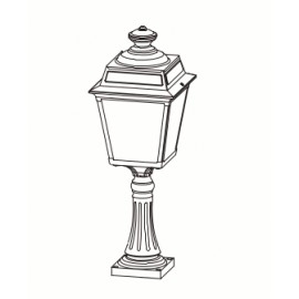 Borne Place des Vosges 1 - Tradition 62cm Blanc