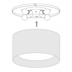 Plafonnier Bevel 4 lumières Astro Lighting