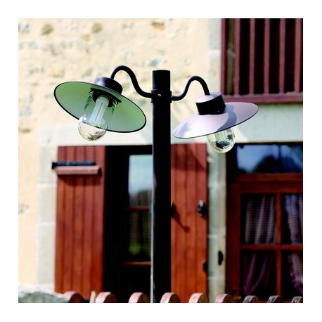 Lampadaire Belcour 2 lumiÃ¨res Noir Roger Pradier