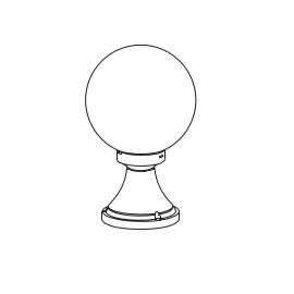 Borne Boule 200 Sable 32cm