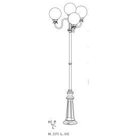 Lampadaire Boule 200 Sable