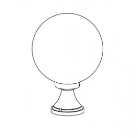 Borne Boule 300 43cm Noire