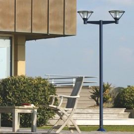 Lampadaire Bermude 2 lumiÃ¨res Bleu