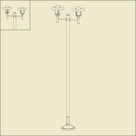 Lampadaire Newpark Blanc