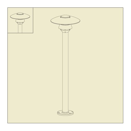 Borne Stratos 110cm Vert anglais Roger Pradier