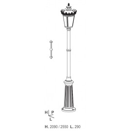 Lampadaire tÃ©lescopique Louvre Vert anglais