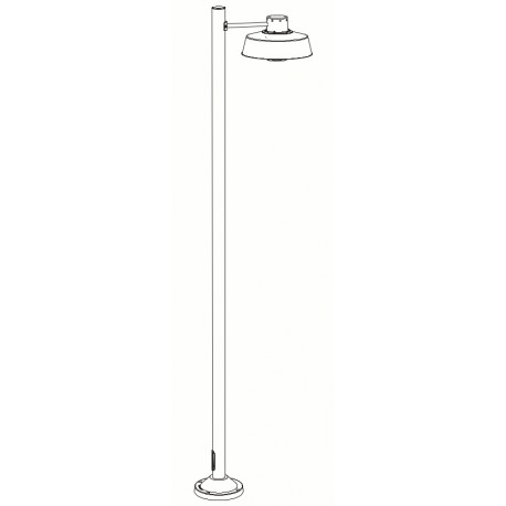 Lampadaire Faktory 2,5m Blanc Roger Pradier