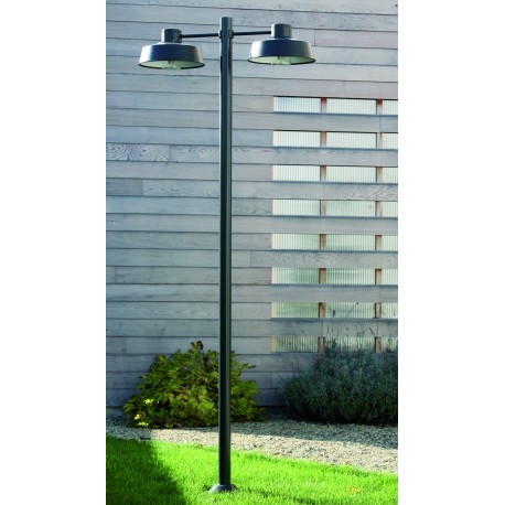 Lampadaire Faktory 2 lumiÃ¨res Gris ardoise Roger Pradier