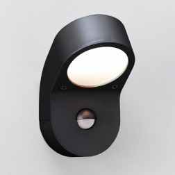 Applique murale Astro Lighting Soprano PIR noire avec détecteur