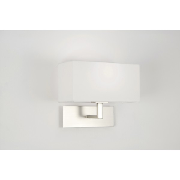 Applique murale Park Lane nickel mat avec abat-jour blanc Astro Lighting