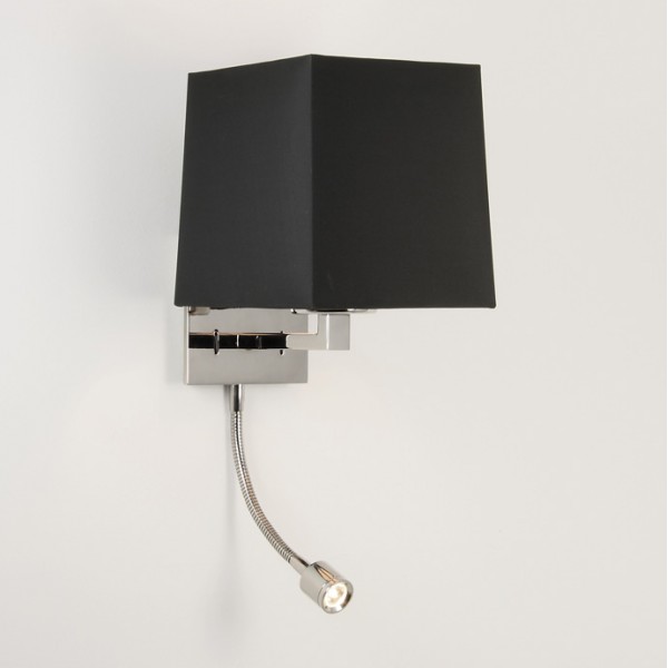 Applique murale Azumi nickel poli avec liseuse LED Astro Lighting