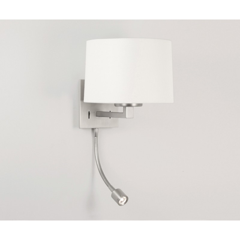 Liseuse Applique Murale Applique murale Azumi nickel mat avec liseuse LED Astro Lighting Liseuse Applique Murale