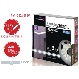 Ruban LED Blanc froid 3m