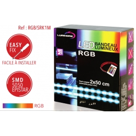 Ruban LED RGB 2 x 50cm