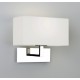 Applique murale Park Lane chrome avec abat-jour blanc Astro Lighting